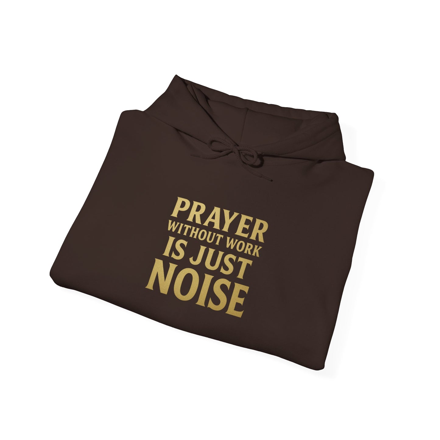 Prayer Without Work Hoodie – Metallic Gold Edition | Concrete Fuel