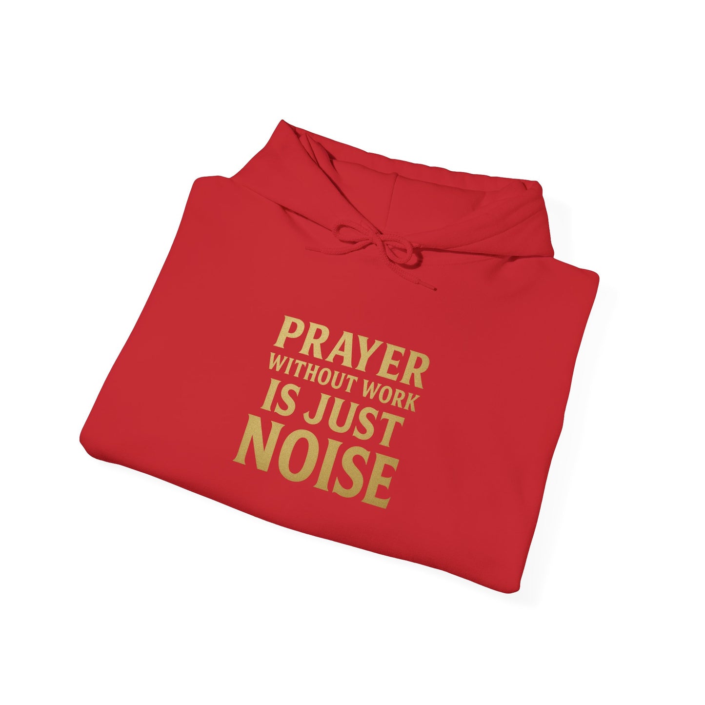 Prayer Without Work Hoodie – Metallic Gold Edition | Concrete Fuel