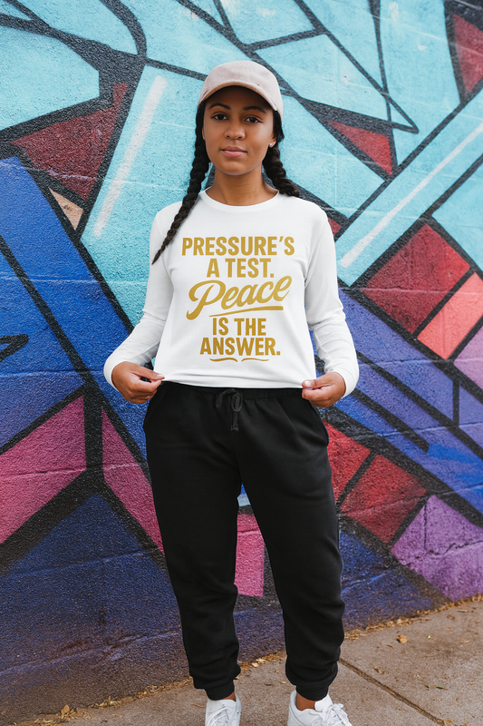 Peace Is The Answer|Long Sleeve Tee|Concrete Fuel Apparel
