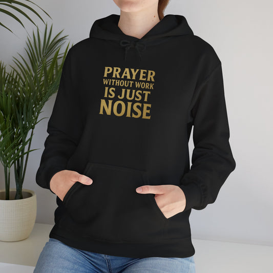 Prayer Without Work Hoodie – Metallic Gold Edition | Concrete Fuel