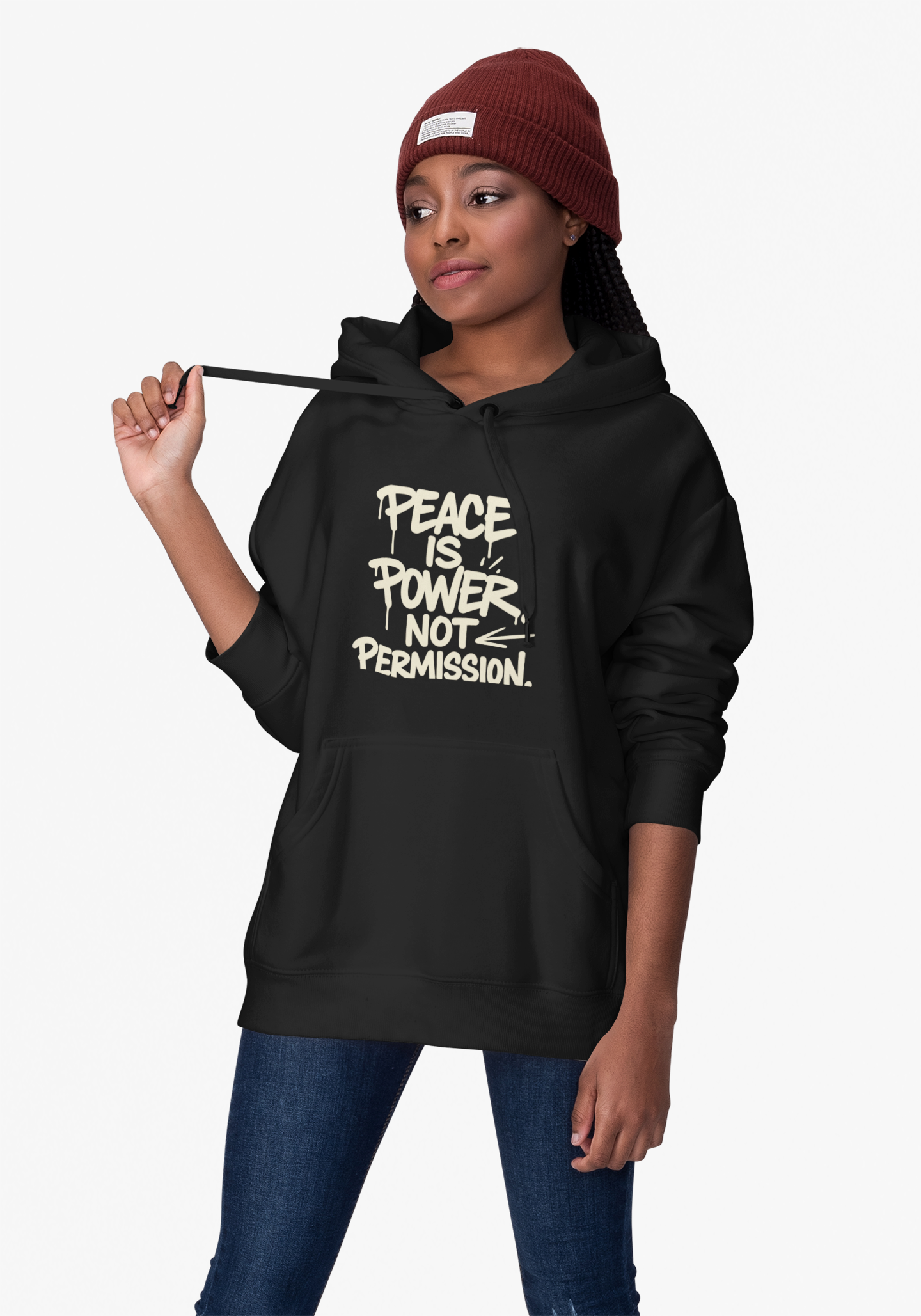 Peace is Power, Not Permission Hoodie